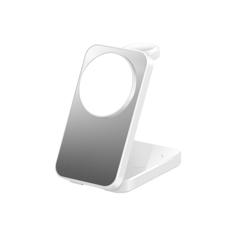Pārrobežu trīs vienā magnētiskais bezvadu lādētāja galda kronšteins Apple bezvadu uzlādei biznesa dāvanu pielāgošanai