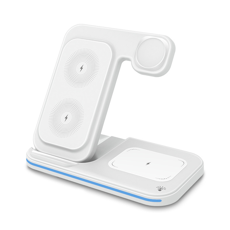 Pārrobežu trīs vienā magnētiskais bezvadu lādētāja galda kronšteins Apple bezvadu uzlādei biznesa dāvanu pielāgošanai