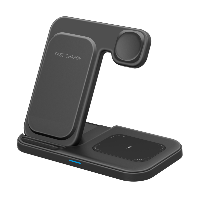 Pārrobežu trīs vienā magnētiskais bezvadu lādētāja galda kronšteins Apple bezvadu uzlādei biznesa dāvanu pielāgošanai