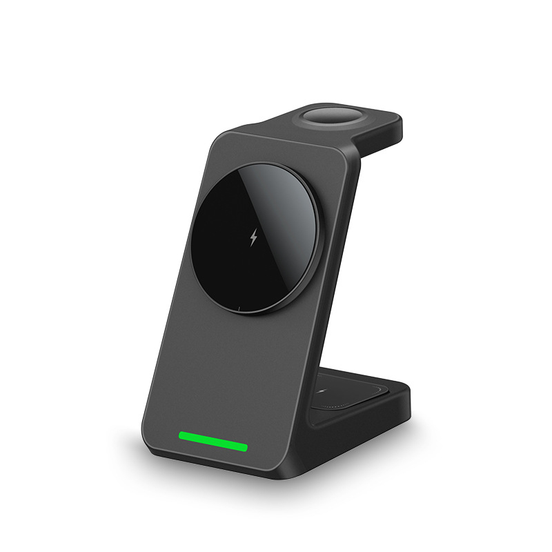 Pārrobežu trīs vienā magnētiskais bezvadu lādētāja galda kronšteins Apple bezvadu uzlādei biznesa dāvanu pielāgošanai