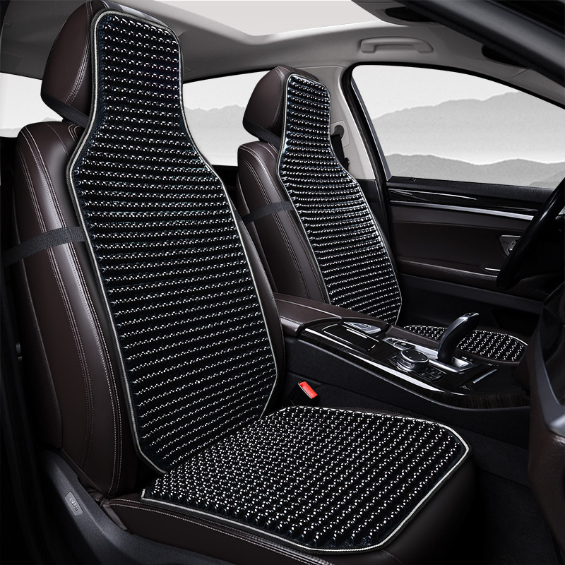 Autoistmepadi suvine uus lahe matt ühes tükis helmestega kolmeosaline komplekt tagumine vöökoht vahtra helmestega matt autoistmepadi