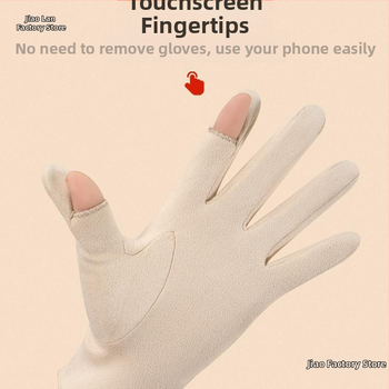 Seemisnahast kindad naistele kevad- ja sügistalvised ratsutamiskindad, puutetundliku ekraaniga, fliisvoodriga, talvised tuulekindlad jalgrattasõidukindad