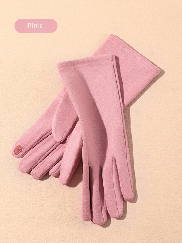 Seemisnahast kindad naistele kevad- ja sügistalvised ratsutamiskindad, puutetundliku ekraaniga, fliisvoodriga, talvised tuulekindlad jalgrattasõidukindad