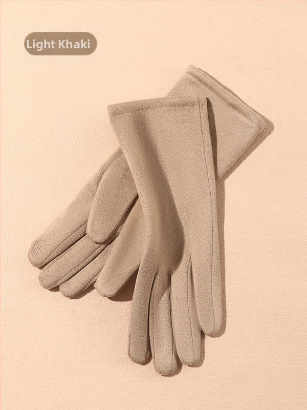 Seemisnahast kindad naistele kevad- ja sügistalvised ratsutamiskindad, puutetundliku ekraaniga, fliisvoodriga, talvised tuulekindlad jalgrattasõidukindad