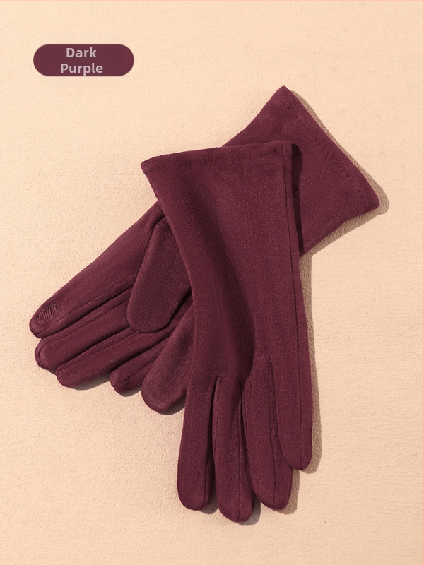 Seemisnahast kindad naistele kevad- ja sügistalvised ratsutamiskindad, puutetundliku ekraaniga, fliisvoodriga, talvised tuulekindlad jalgrattasõidukindad