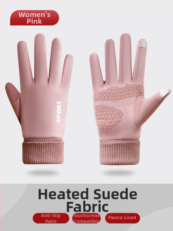 Seemisnahast kindad naistele kevad- ja sügistalvised ratsutamiskindad, puutetundliku ekraaniga, fliisvoodriga, talvised tuulekindlad jalgrattasõidukindad