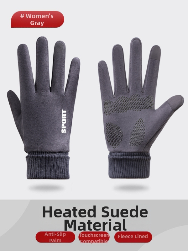 Seemisnahast kindad naistele kevad- ja sügistalvised ratsutamiskindad, puutetundliku ekraaniga, fliisvoodriga, talvised tuulekindlad jalgrattasõidukindad