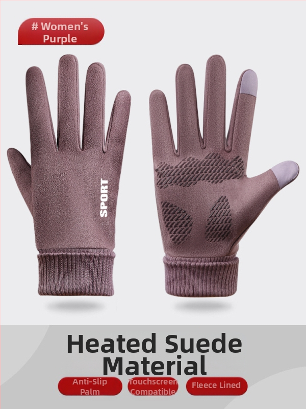 Seemisnahast kindad naistele kevad- ja sügistalvised ratsutamiskindad, puutetundliku ekraaniga, fliisvoodriga, talvised tuulekindlad jalgrattasõidukindad