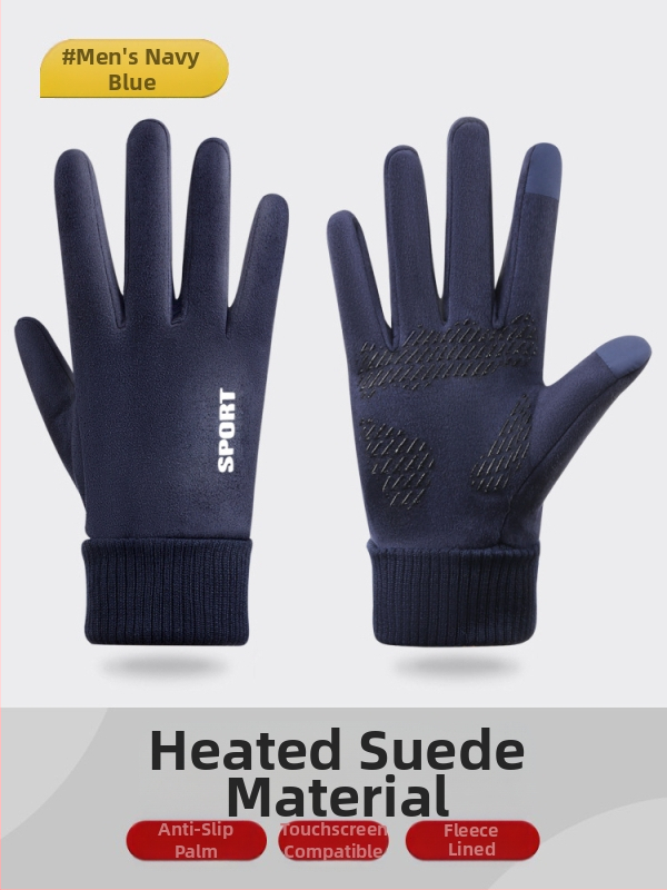 Seemisnahast kindad naistele kevad- ja sügistalvised ratsutamiskindad, puutetundliku ekraaniga, fliisvoodriga, talvised tuulekindlad jalgrattasõidukindad