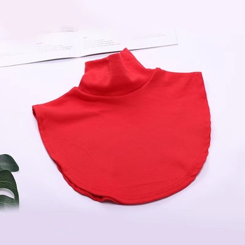 Iekšējais artefakts ar kratīšanas toni Jauns korejiešu stila diegu kokvilnas augsta apkakle Viltus apkakle Vīriešu un sieviešu universāla viltus apkakle Silta kakla rudens un ziemas