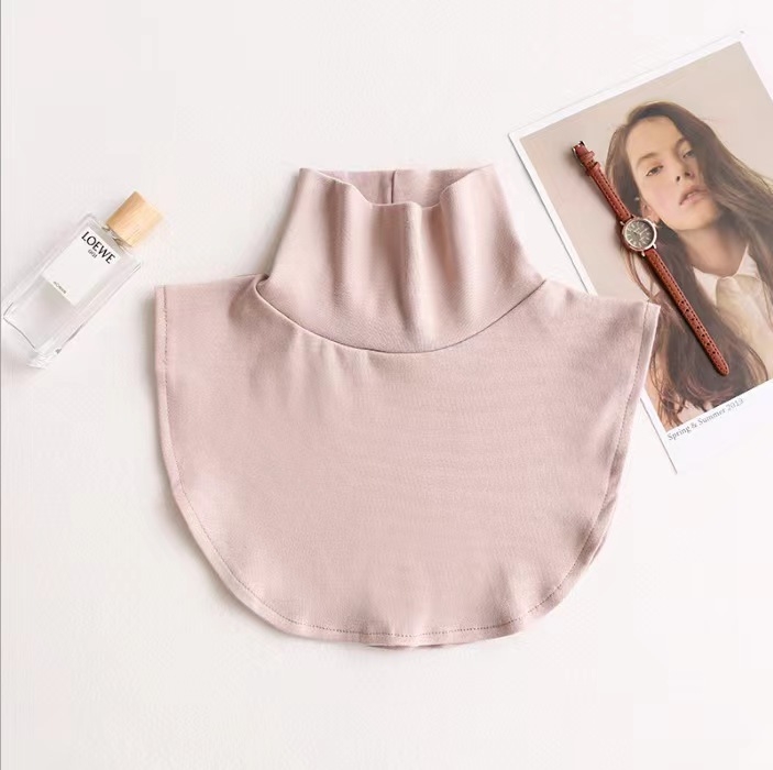 Iekšējais artefakts ar kratīšanas toni Jauns korejiešu stila diegu kokvilnas augsta apkakle Viltus apkakle Vīriešu un sieviešu universāla viltus apkakle Silta kakla rudens un ziemas