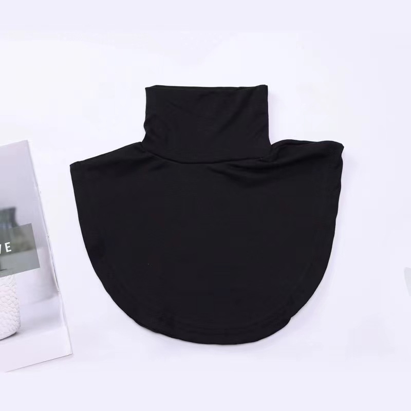 Iekšējais artefakts ar kratīšanas toni Jauns korejiešu stila diegu kokvilnas augsta apkakle Viltus apkakle Vīriešu un sieviešu universāla viltus apkakle Silta kakla rudens un ziemas