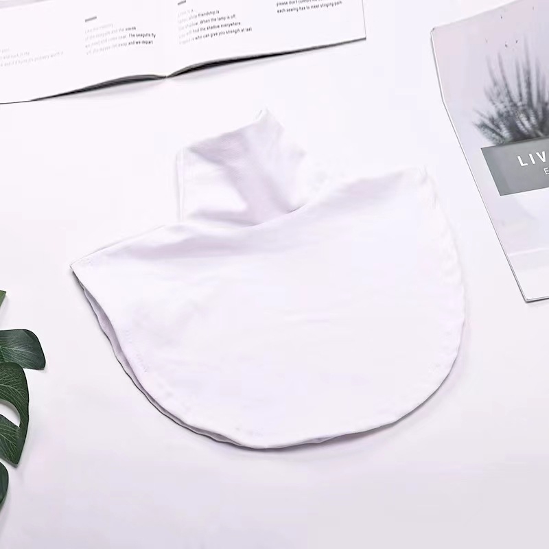 Iekšējais artefakts ar kratīšanas toni Jauns korejiešu stila diegu kokvilnas augsta apkakle Viltus apkakle Vīriešu un sieviešu universāla viltus apkakle Silta kakla rudens un ziemas