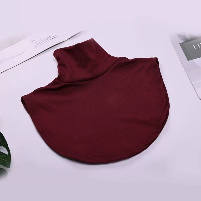 Iekšējais artefakts ar kratīšanas toni Jauns korejiešu stila diegu kokvilnas augsta apkakle Viltus apkakle Vīriešu un sieviešu universāla viltus apkakle Silta kakla rudens un ziemas