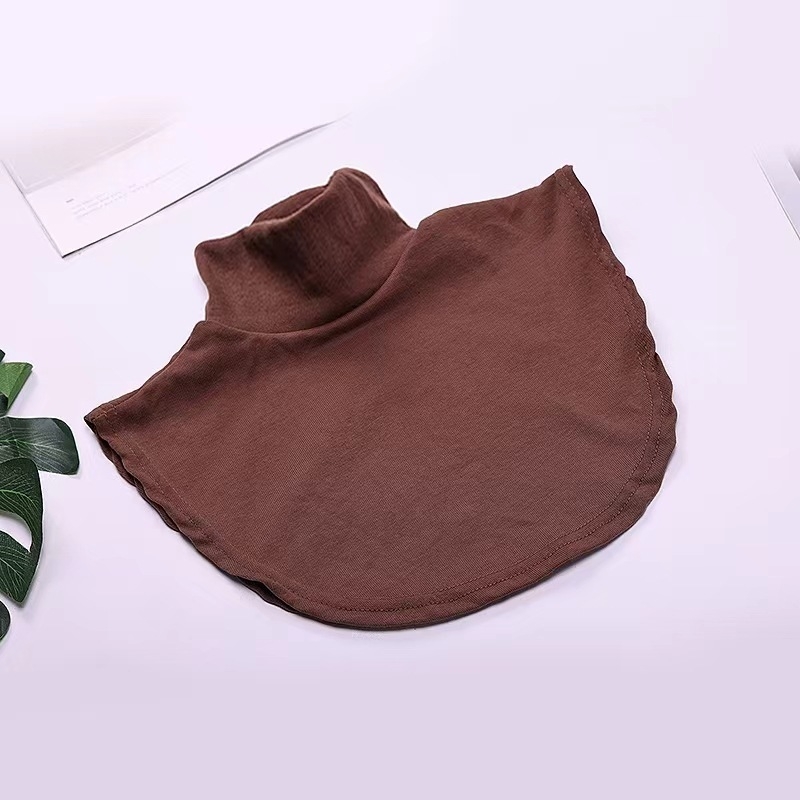Iekšējais artefakts ar kratīšanas toni Jauns korejiešu stila diegu kokvilnas augsta apkakle Viltus apkakle Vīriešu un sieviešu universāla viltus apkakle Silta kakla rudens un ziemas