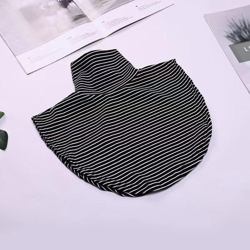 Iekšējais artefakts ar kratīšanas toni Jauns korejiešu stila diegu kokvilnas augsta apkakle Viltus apkakle Vīriešu un sieviešu universāla viltus apkakle Silta kakla rudens un ziemas