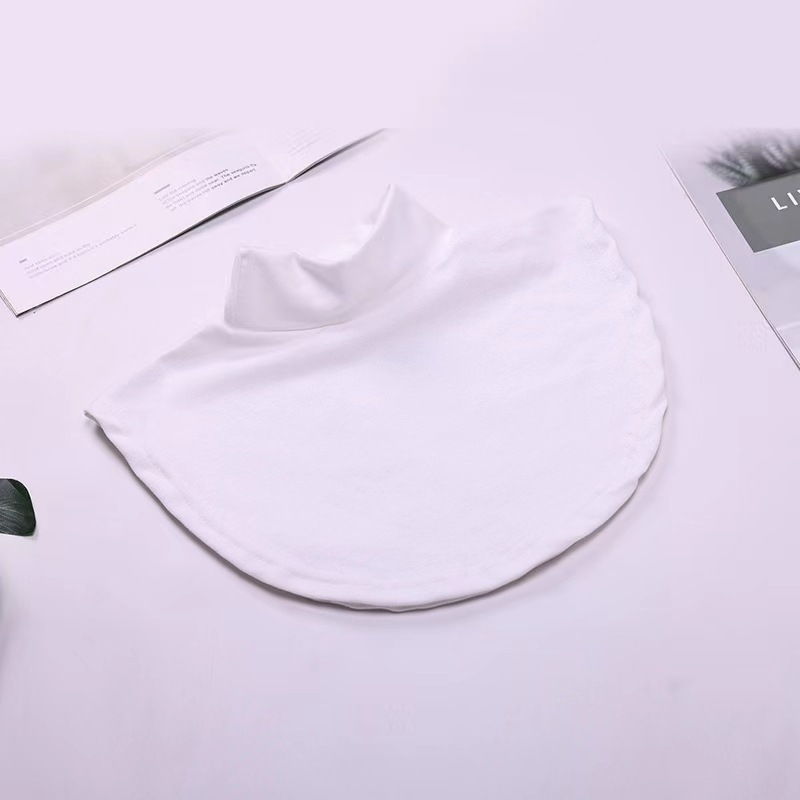 Iekšējais artefakts ar kratīšanas toni Jauns korejiešu stila diegu kokvilnas augsta apkakle Viltus apkakle Vīriešu un sieviešu universāla viltus apkakle Silta kakla rudens un ziemas