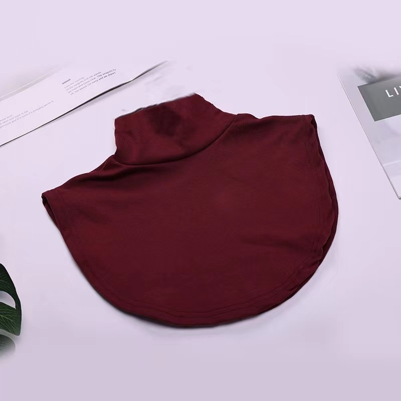 Iekšējais artefakts ar kratīšanas toni Jauns korejiešu stila diegu kokvilnas augsta apkakle Viltus apkakle Vīriešu un sieviešu universāla viltus apkakle Silta kakla rudens un ziemas