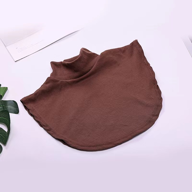 Iekšējais artefakts ar kratīšanas toni Jauns korejiešu stila diegu kokvilnas augsta apkakle Viltus apkakle Vīriešu un sieviešu universāla viltus apkakle Silta kakla rudens un ziemas