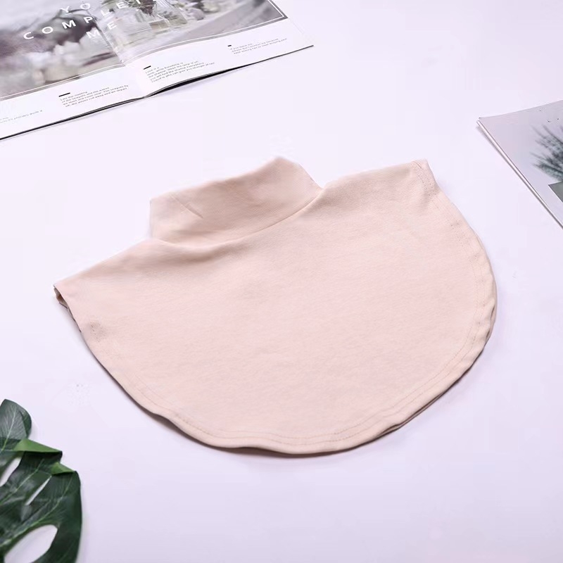 Iekšējais artefakts ar kratīšanas toni Jauns korejiešu stila diegu kokvilnas augsta apkakle Viltus apkakle Vīriešu un sieviešu universāla viltus apkakle Silta kakla rudens un ziemas