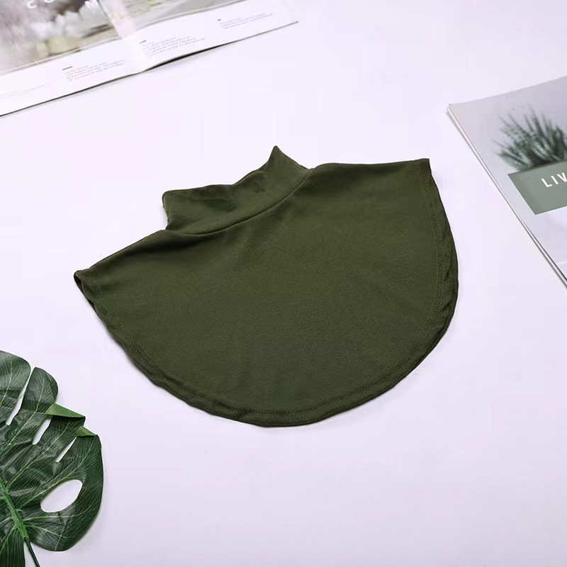 Iekšējais artefakts ar kratīšanas toni Jauns korejiešu stila diegu kokvilnas augsta apkakle Viltus apkakle Vīriešu un sieviešu universāla viltus apkakle Silta kakla rudens un ziemas