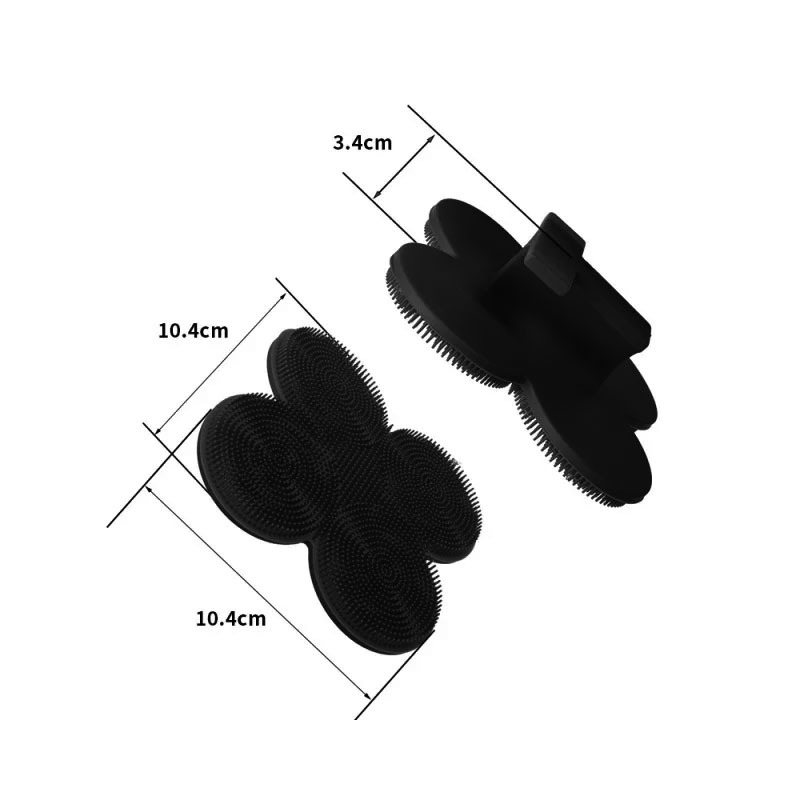 Piiriülene silikoonist pika varrega vannihari puhastus- ja massaaži jaoks, laisk vannihari, selja artefakt, vannitoa kahepoolne vannihari, hulgimüük