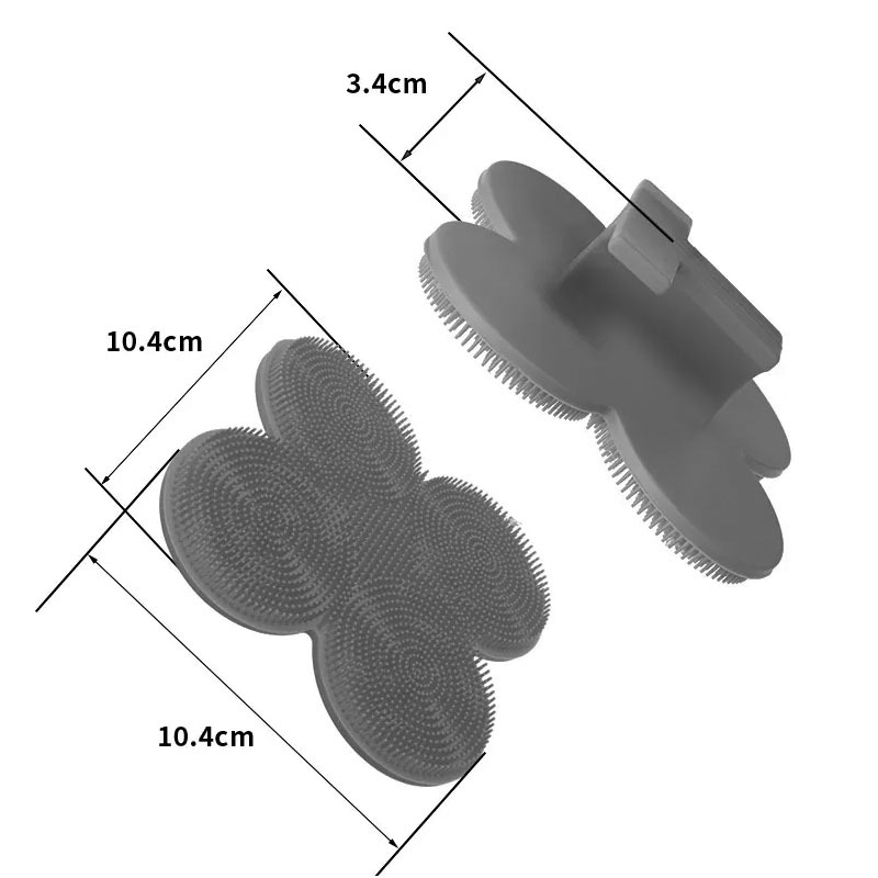Piiriülene silikoonist pika varrega vannihari puhastus- ja massaaži jaoks, laisk vannihari, selja artefakt, vannitoa kahepoolne vannihari, hulgimüük