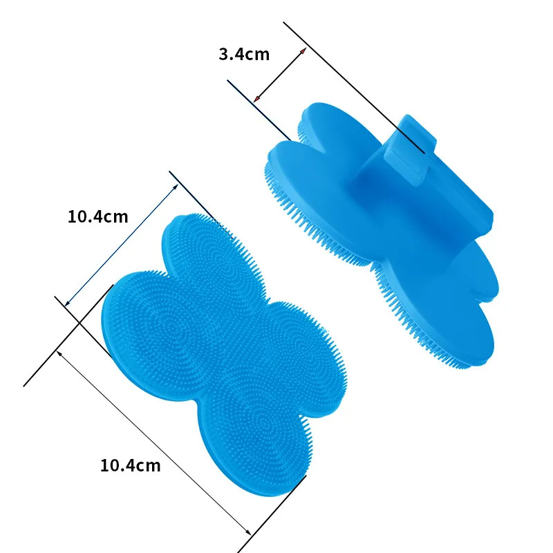 Piiriülene silikoonist pika varrega vannihari puhastus- ja massaaži jaoks, laisk vannihari, selja artefakt, vannitoa kahepoolne vannihari, hulgimüük