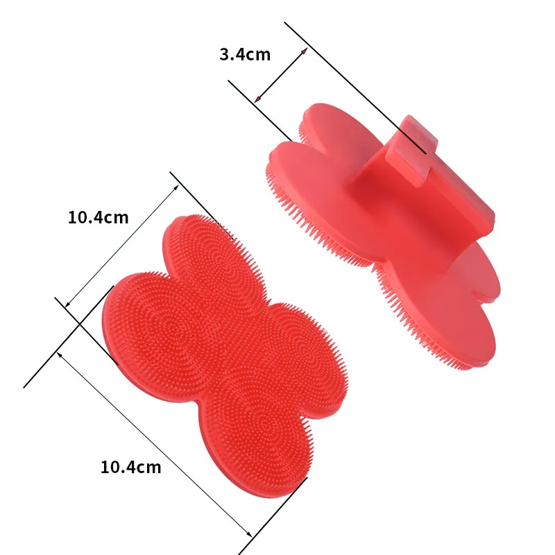 Piiriülene silikoonist pika varrega vannihari puhastus- ja massaaži jaoks, laisk vannihari, selja artefakt, vannitoa kahepoolne vannihari, hulgimüük