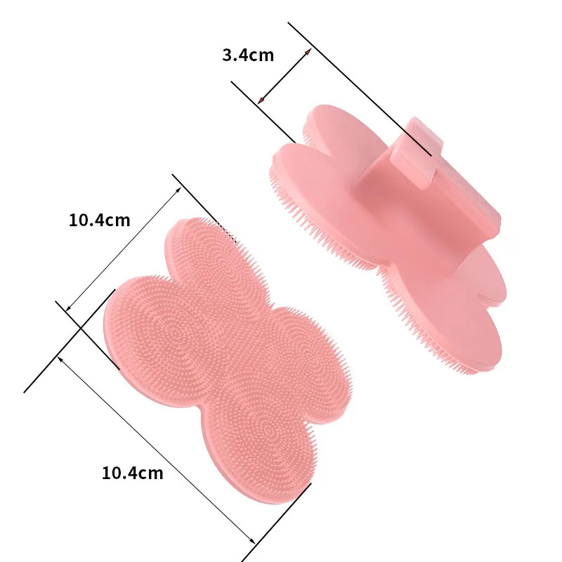 Piiriülene silikoonist pika varrega vannihari puhastus- ja massaaži jaoks, laisk vannihari, selja artefakt, vannitoa kahepoolne vannihari, hulgimüük