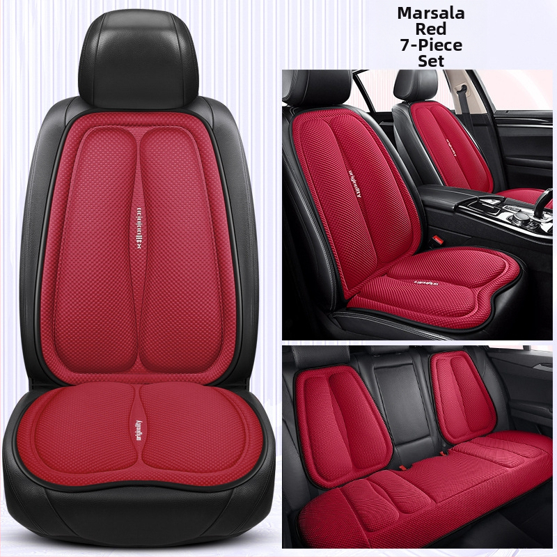 Suvine kosmosekihiline autopadi, ventileeritav ja hingav, lahe, kolmeosaline komplekt, loominguline autokaunistus, autotarbed