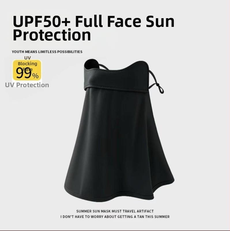 Täisnäo päikesekaitsekreem suvine UV-kaitsega naiste näole Gini päikesevari müts integreeritud kaelakaitse jääsiidist hingav mask