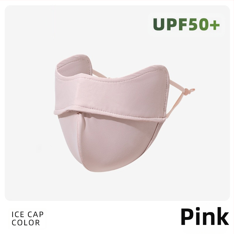 Täisnäo päikesekaitsekreem suvine UV-kaitsega naiste näole Gini päikesevari müts integreeritud kaelakaitse jääsiidist hingav mask