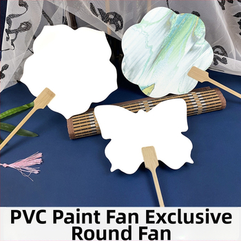 Pleegitusvärvi tühi spetsiaalne antiikne Xuani paberist lehvik, kalligraafiamaal, käsitsi valmistatud isetegemise värvilehtri materjalist paksendatud lehvik