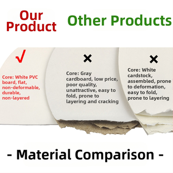 Pleegitusvärvi tühi spetsiaalne antiikne Xuani paberist lehvik, kalligraafiamaal, käsitsi valmistatud isetegemise värvilehtri materjalist paksendatud lehvik