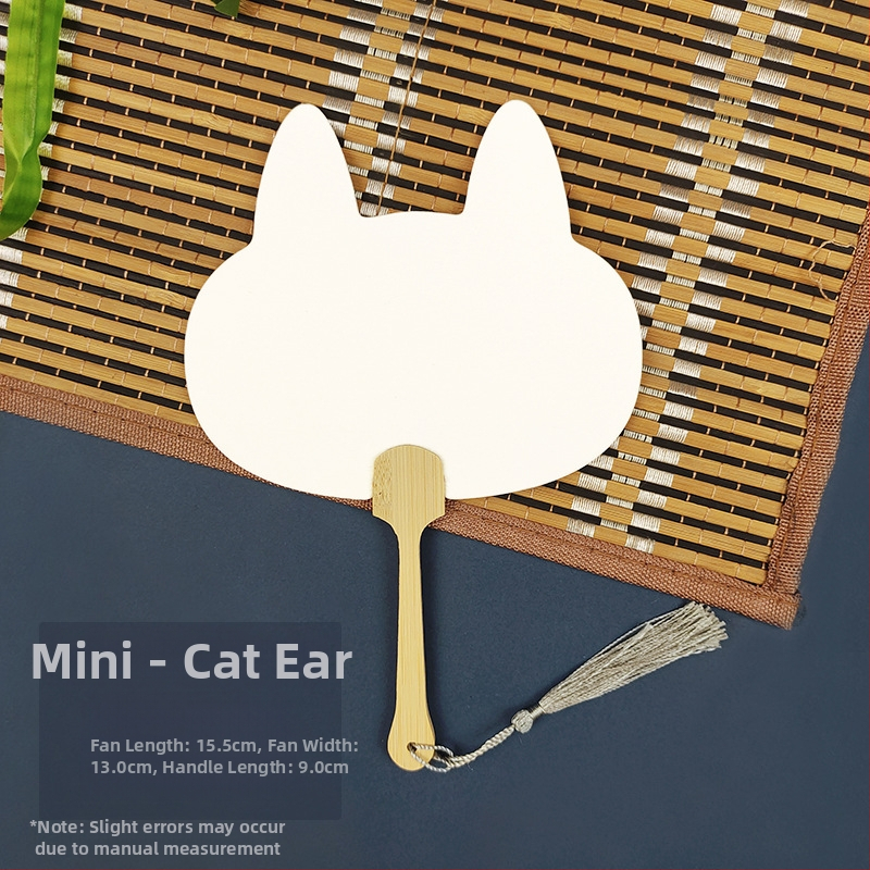 Pleegitusvärvi tühi spetsiaalne antiikne Xuani paberist lehvik, kalligraafiamaal, käsitsi valmistatud isetegemise värvilehtri materjalist paksendatud lehvik