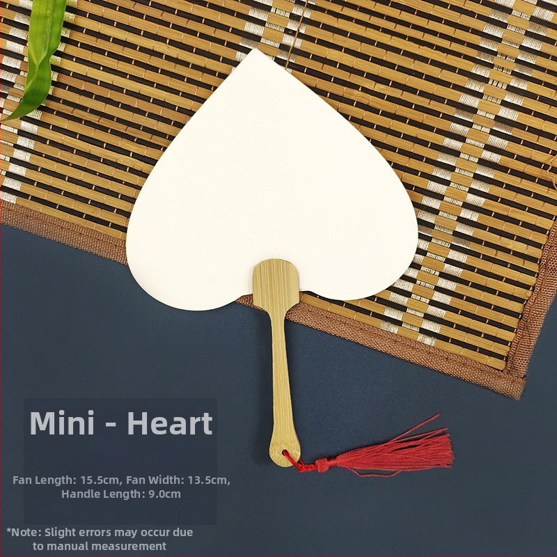 Pleegitusvärvi tühi spetsiaalne antiikne Xuani paberist lehvik, kalligraafiamaal, käsitsi valmistatud isetegemise värvilehtri materjalist paksendatud lehvik