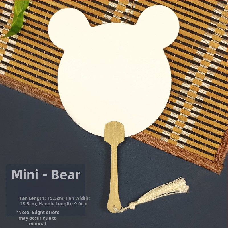 Pleegitusvärvi tühi spetsiaalne antiikne Xuani paberist lehvik, kalligraafiamaal, käsitsi valmistatud isetegemise värvilehtri materjalist paksendatud lehvik