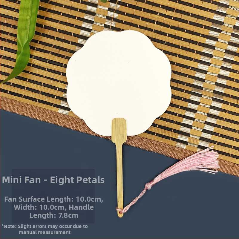 Pleegitusvärvi tühi spetsiaalne antiikne Xuani paberist lehvik, kalligraafiamaal, käsitsi valmistatud isetegemise värvilehtri materjalist paksendatud lehvik