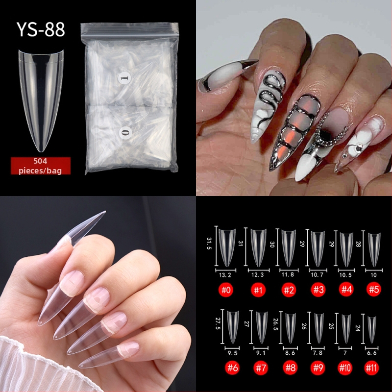 Uus prantsuse küüneplaat, piiriülesed poolkleebised, täiskleebised, kunstküüne plaaster, pikendatud küüneplaat