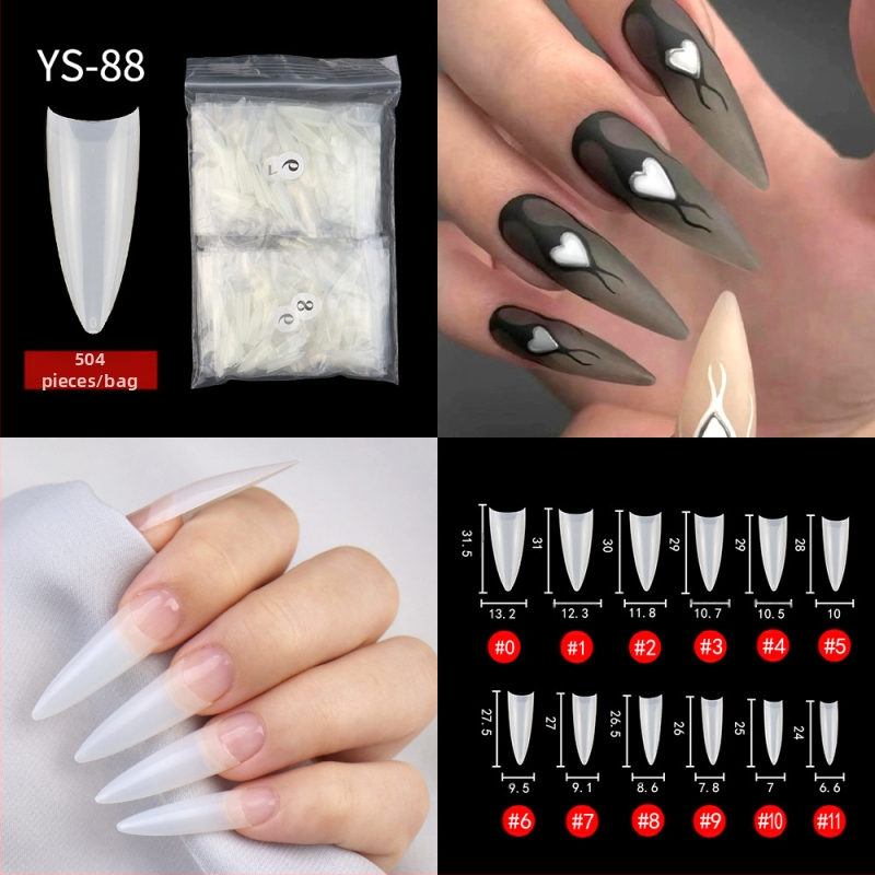 Uus prantsuse küüneplaat, piiriülesed poolkleebised, täiskleebised, kunstküüne plaaster, pikendatud küüneplaat