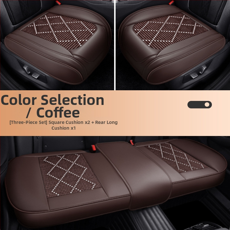 Dr. Jie autoistmepadi, universaalne suvine jahutuspadi, jääsiidist istmepadi, Nappa nahast kolmeosaline komplekt, üheosaline istmepadi