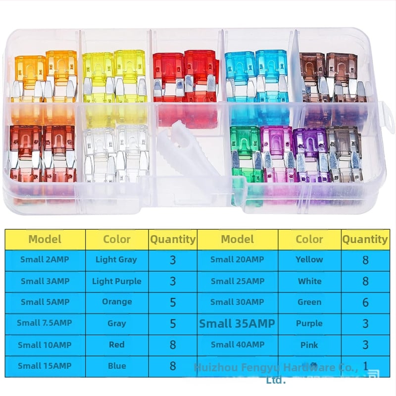 Tarpvalstybinis 306 vnt. automobilio saugiklių peiliukas, mažas ir vidutinis, mini cinko drožlių įdėklų saugiklių bandymo rašiklis
