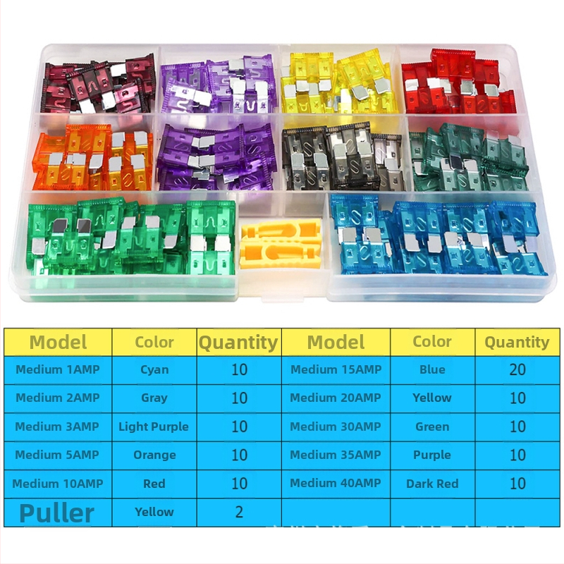 Tarpvalstybinis 306 vnt. automobilio saugiklių peiliukas, mažas ir vidutinis, mini cinko drožlių įdėklų saugiklių bandymo rašiklis