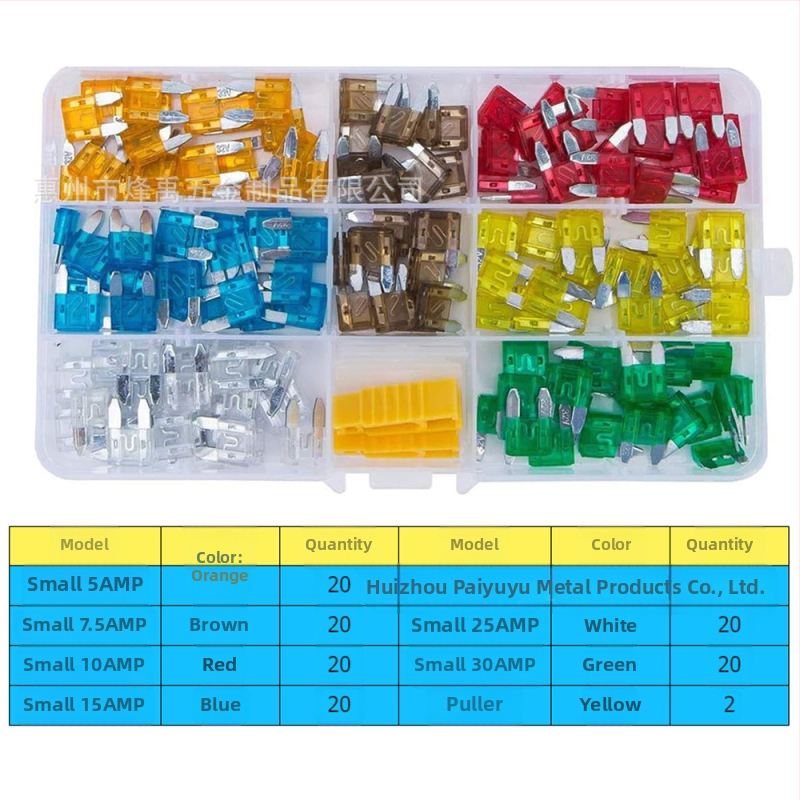 Tarpvalstybinis 306 vnt. automobilio saugiklių peiliukas, mažas ir vidutinis, mini cinko drožlių įdėklų saugiklių bandymo rašiklis