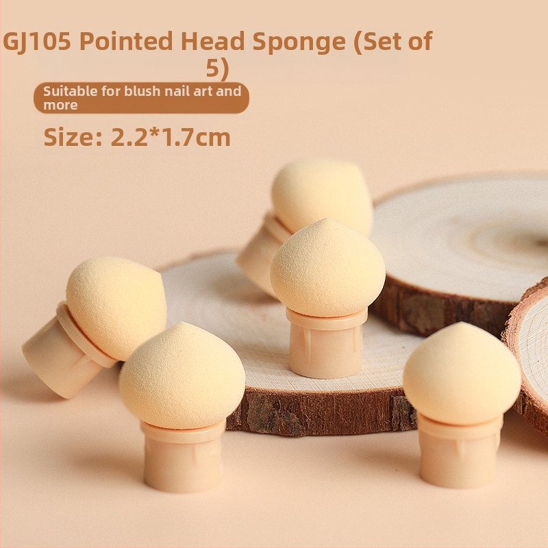 Maniküür Ümmargune ots Terav gradientkäsn Pea Poke Pen Pat Liim Määrdunud Põsepuna Värvitud DIY Küünesalongi Tööriist