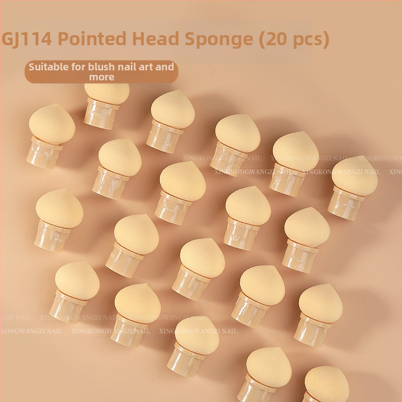 Maniküür Ümmargune ots Terav gradientkäsn Pea Poke Pen Pat Liim Määrdunud Põsepuna Värvitud DIY Küünesalongi Tööriist