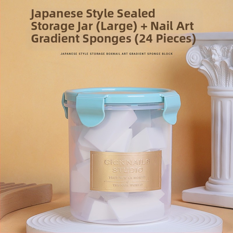 Maniküür Ümmargune ots Terav gradientkäsn Pea Poke Pen Pat Liim Määrdunud Põsepuna Värvitud DIY Küünesalongi Tööriist