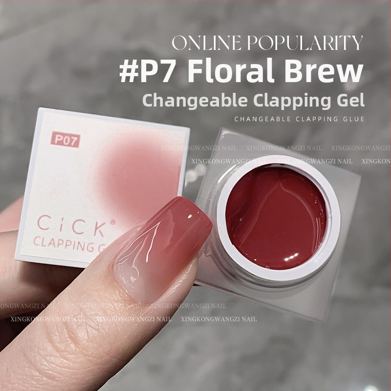 Maniküür Ümmargune ots Terav gradientkäsn Pea Poke Pen Pat Liim Määrdunud Põsepuna Värvitud DIY Küünesalongi Tööriist