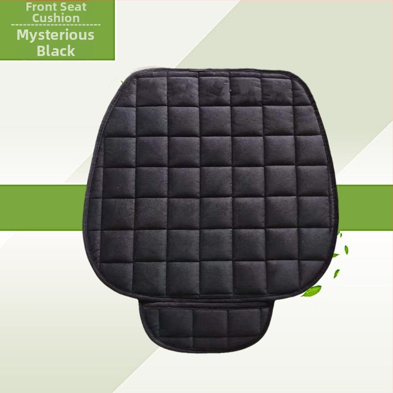 Talvine autoistmepadi ilma seljatoeta, ruudukujuline tikitud pehme, paelteta, soe kolmeosaline esi- ja tagarea ühe istmepadi